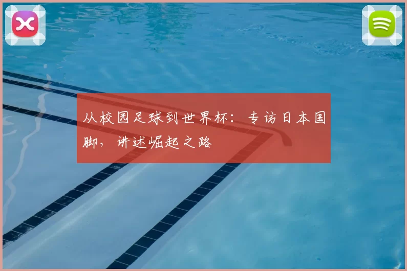 从校园足球到世界杯:专访日本国脚,讲述崛起之路